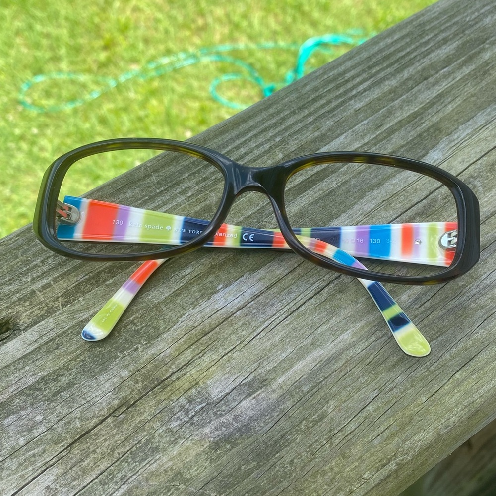Kate Spade glasses frames Paxton colorful interior brown tortoise 52[]16 130